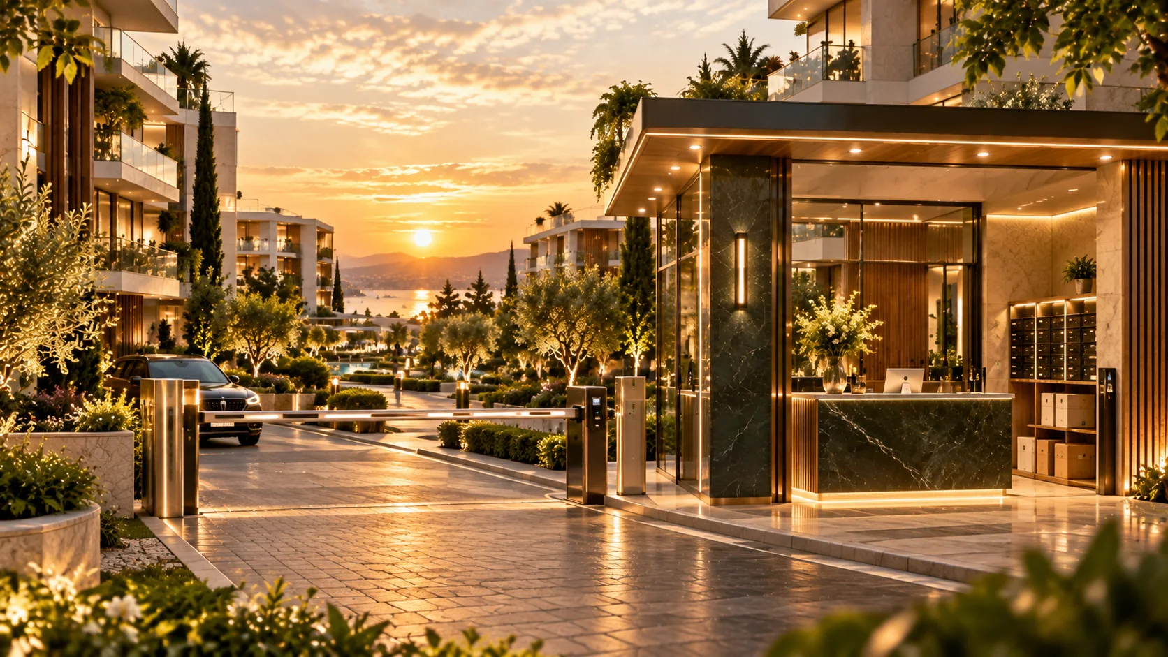 Modern site ve apartman yaşam alanı